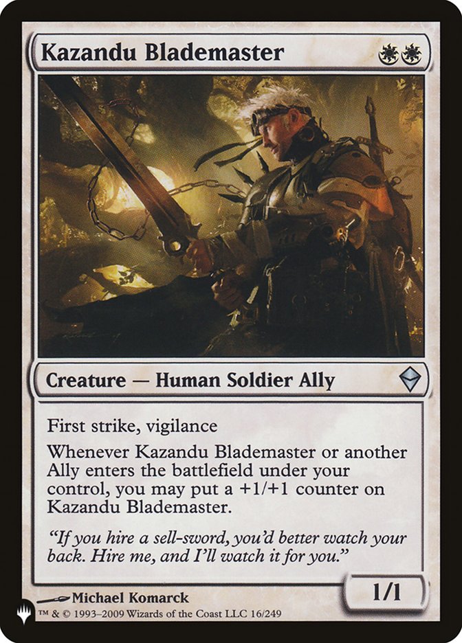 Kazandu Blademaster [The List] | Rook's Games and More