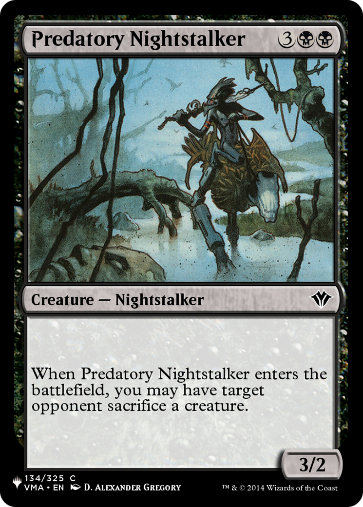 Predatory Nightstalker [The List Reprints] | Rook's Games and More