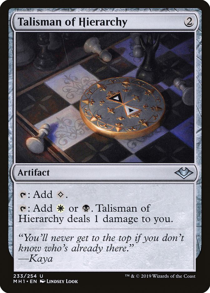 Talisman of Hierarchy [Modern Horizons] | Rook's Games and More