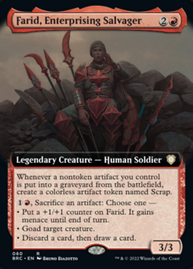 Farid, Enterprising Salvager (Extended Art) [The Brothers' War Commander] | Rook's Games and More