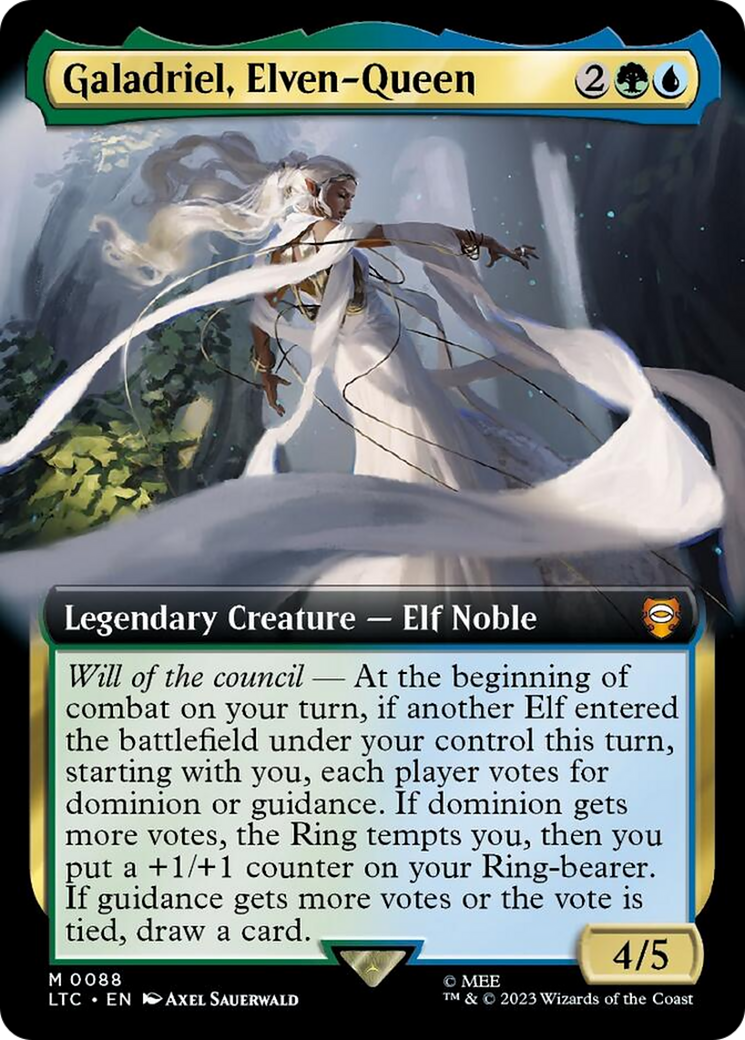 Galadriel, Elven-Queen (Extended Art) [The Lord of the Rings: Tales of Middle-Earth Commander] | Rook's Games and More