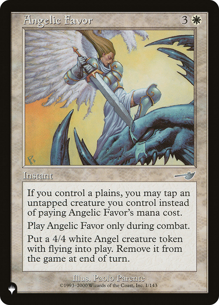 Angelic Favor [The List Reprints] | Rook's Games and More