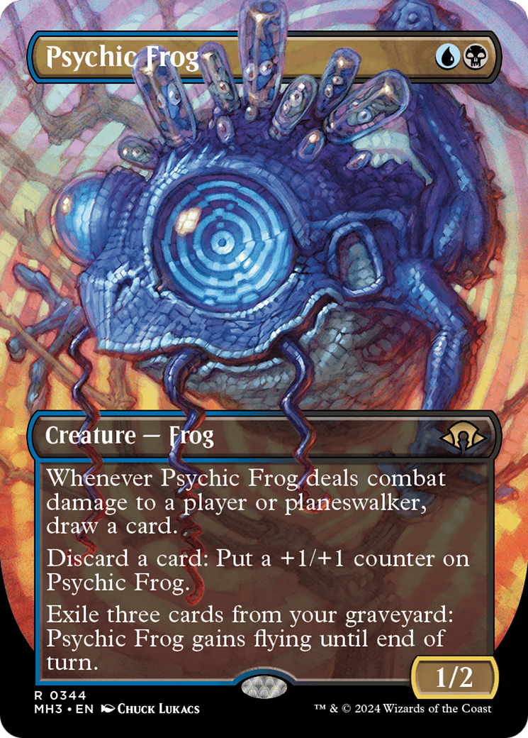 Psychic Frog (Borderless) [Modern Horizons 3] | Rook's Games and More