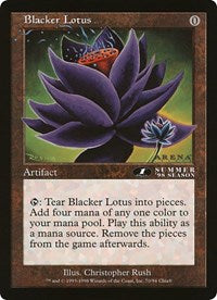 Blacker Lotus (Oversized) [Oversize Cards] | Rook's Games and More