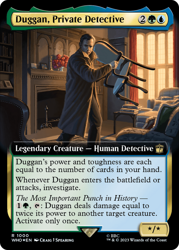 Duggan, Private Detective (Extended Art) (Surge Foil) [Doctor Who] | Rook's Games and More