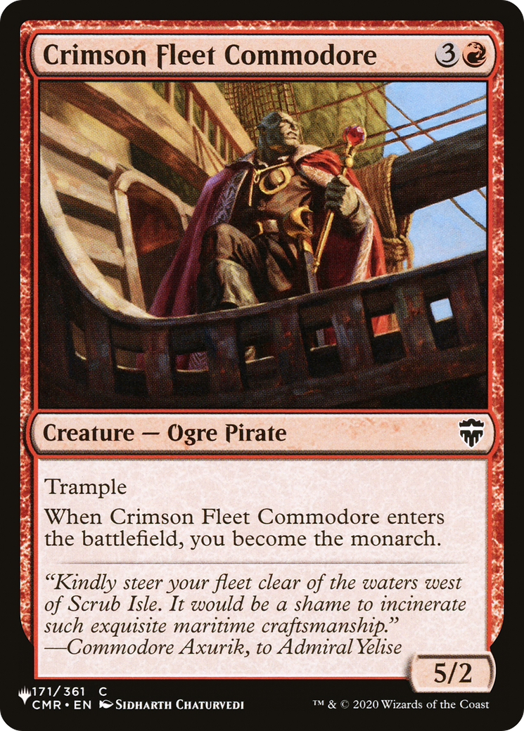 Crimson Fleet Commodore [The List Reprints] | Rook's Games and More