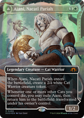 Ajani, Nacatl Pariah // Ajani, Nacatl Avenger (Borderless) (Textured Foil) [Modern Horizons 3] | Rook's Games and More