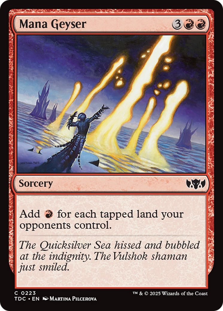 Mana Geyser [Tarkir: Dragonstorm Commander] | Rook's Games and More