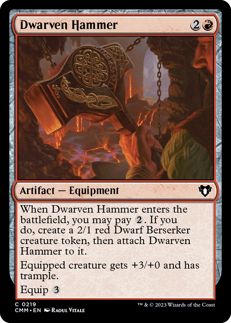 Dwarven Hammer [Commander Masters] | Rook's Games and More