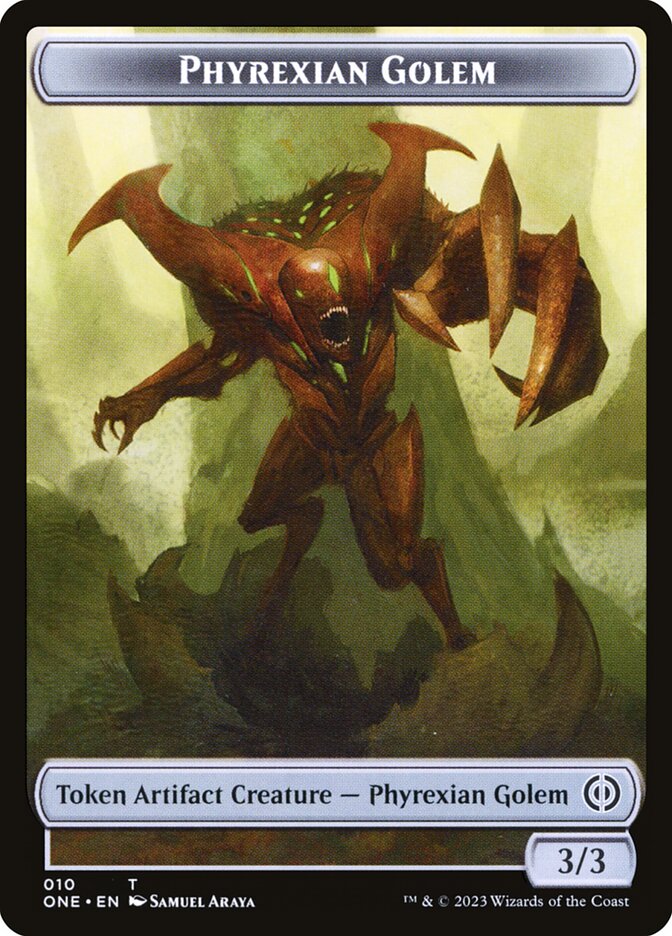 Phyrexian Goblin // Phyrexian Golem Double-Sided Token [Phyrexia: All Will Be One Tokens] | Rook's Games and More