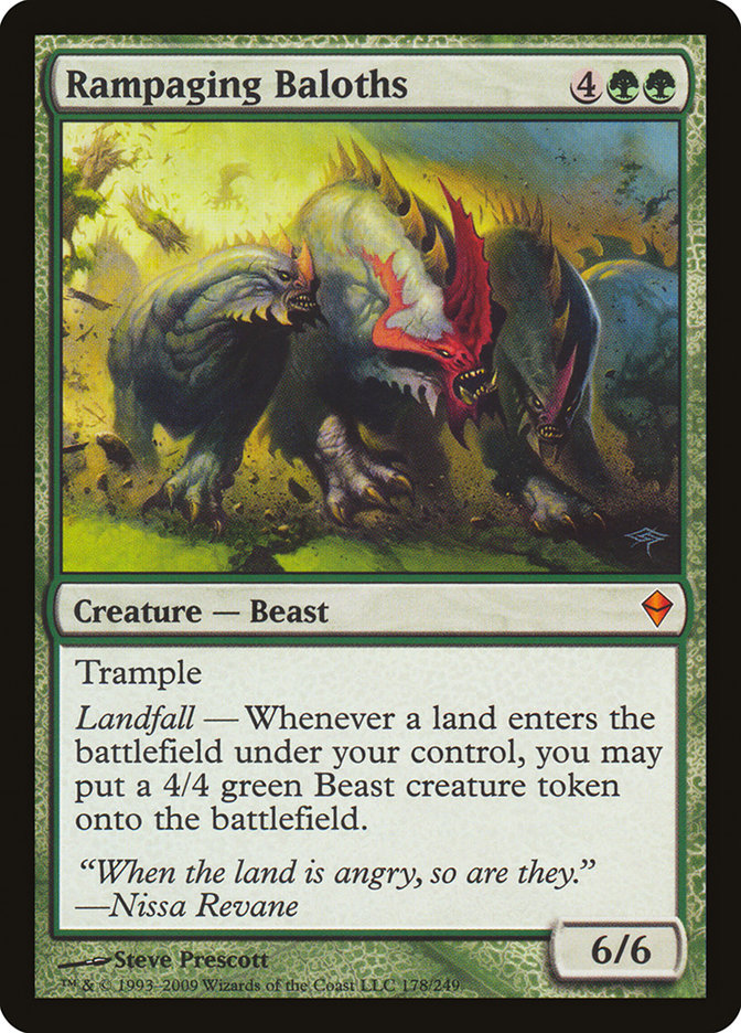 Rampaging Baloths (Oversized) [Oversize Cards] | Rook's Games and More