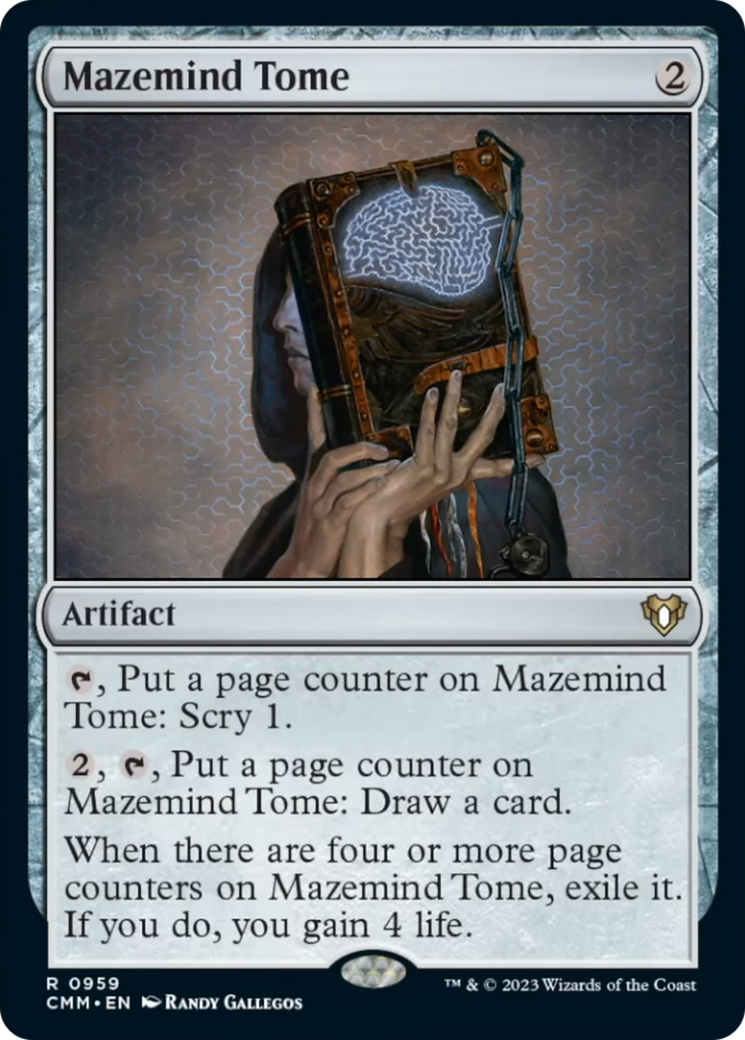 Mazemind Tome [Commander Masters] | Rook's Games and More