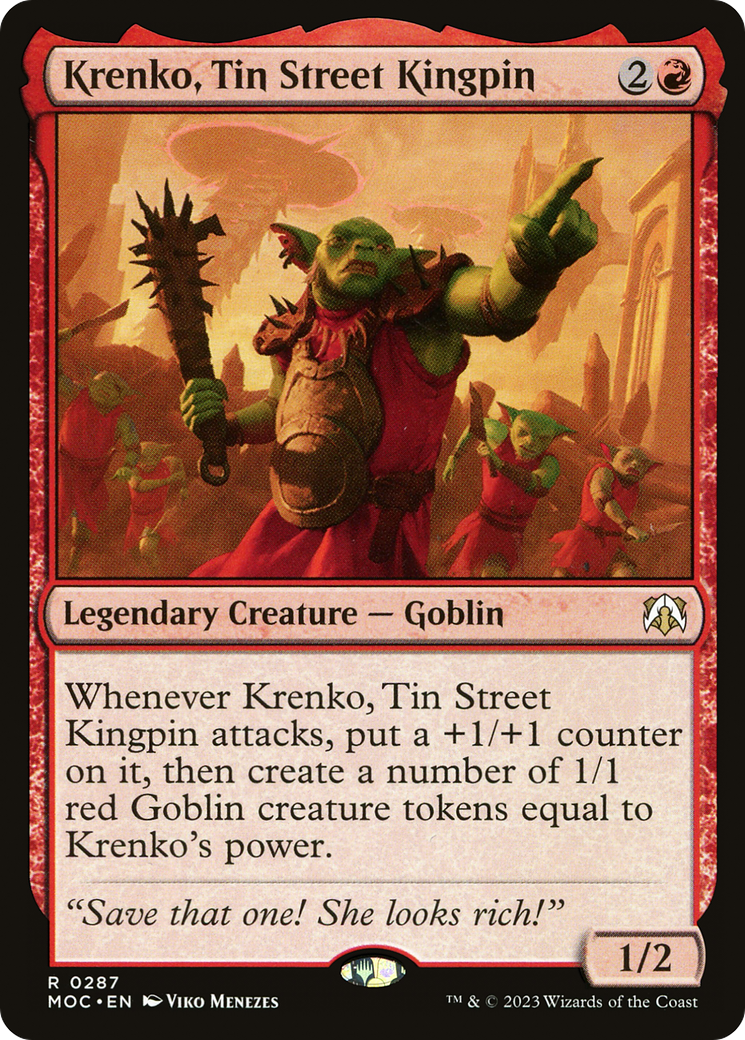 Krenko, Tin Street Kingpin [March of the Machine Commander] | Rook's Games and More