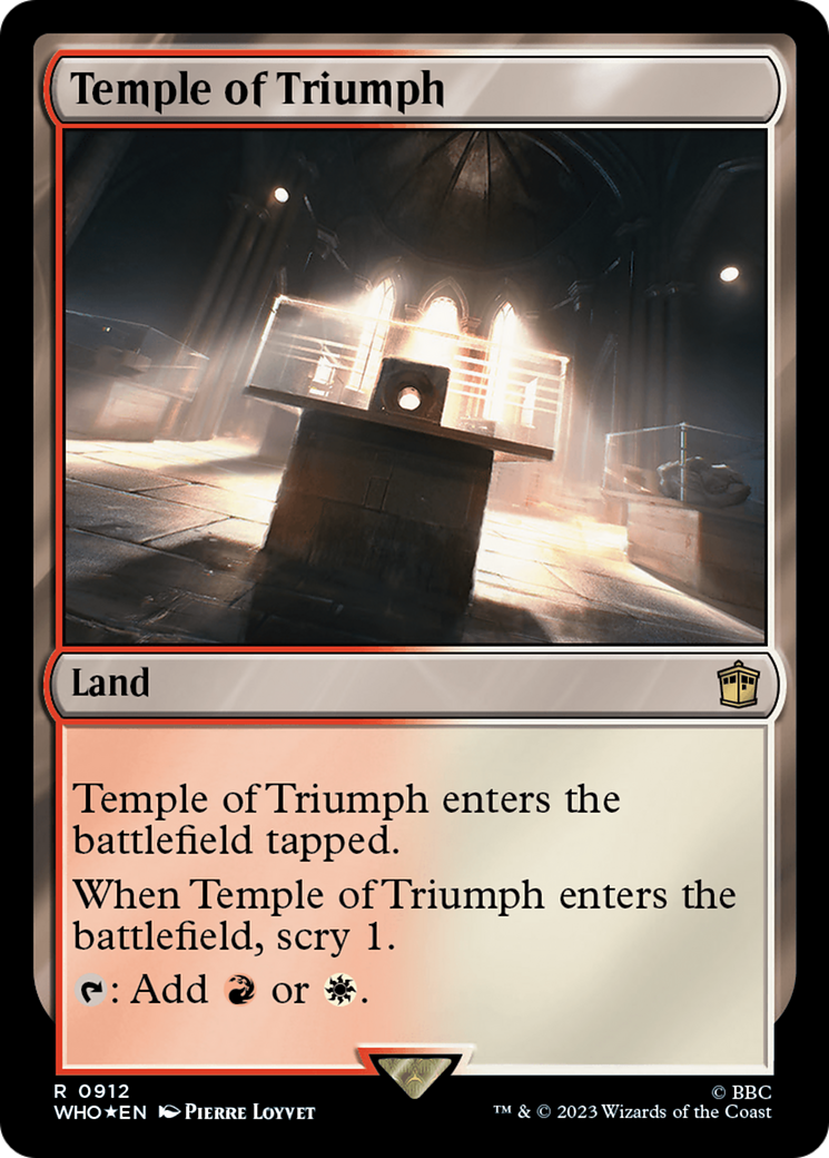 Temple of Triumph (Surge Foil) [Doctor Who] | Rook's Games and More