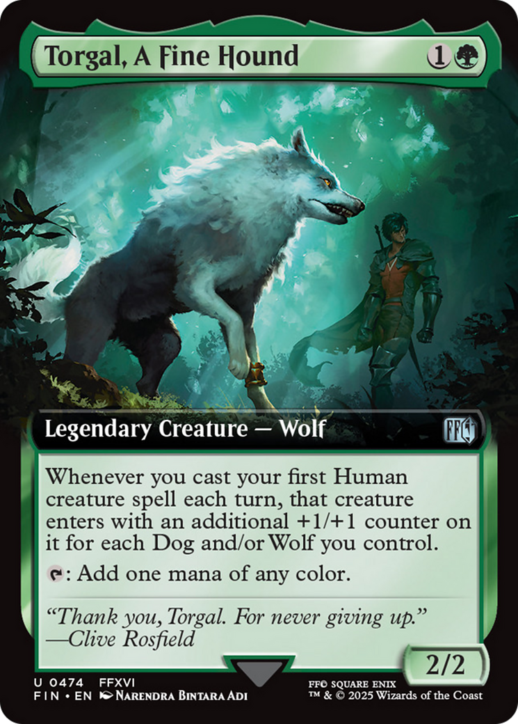 Torgal, A Fine Hound (Extended Art) [FINAL FANTASY] | Rook's Games and More