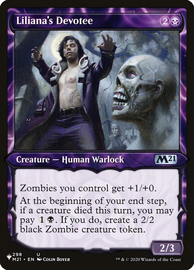 Liliana's Devotee (Showcase) [The List] | Rook's Games and More