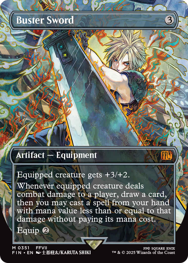 Buster Sword (Borderless) [FINAL FANTASY] | Rook's Games and More