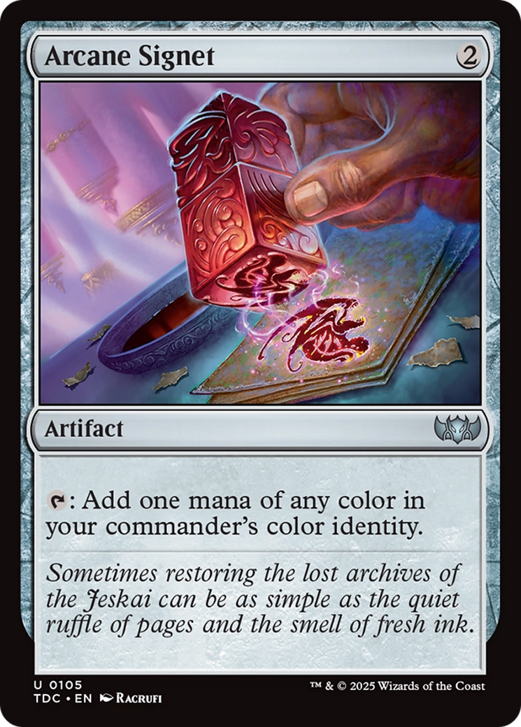Arcane Signet [Tarkir: Dragonstorm Commander] | Rook's Games and More