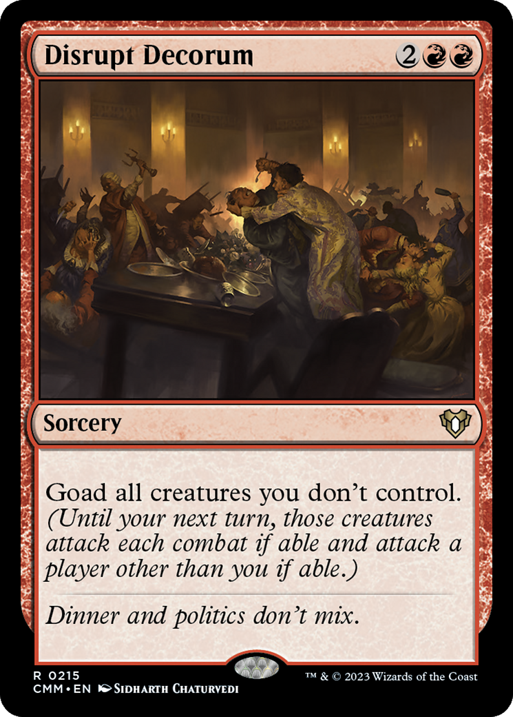 Disrupt Decorum [Commander Masters] | Rook's Games and More