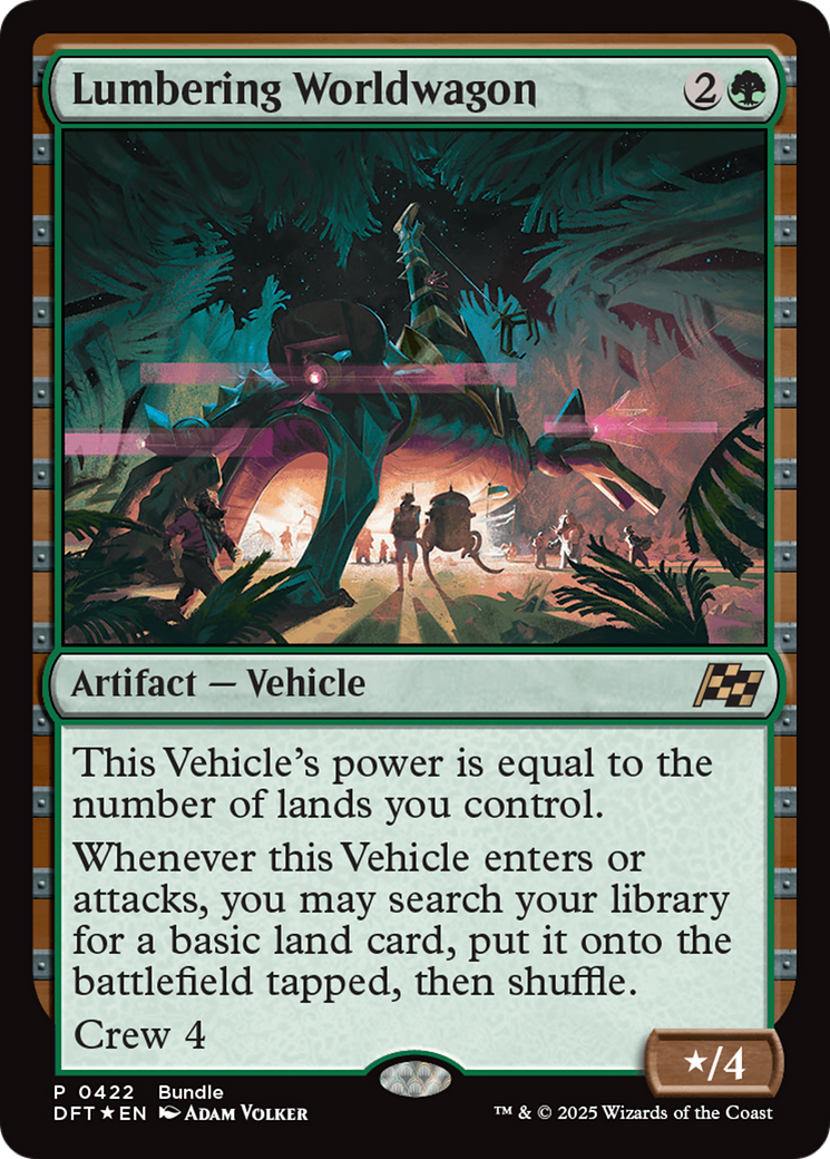 Lumbering Worldwagon (Bundle) [Aetherdrift Promos] | Rook's Games and More