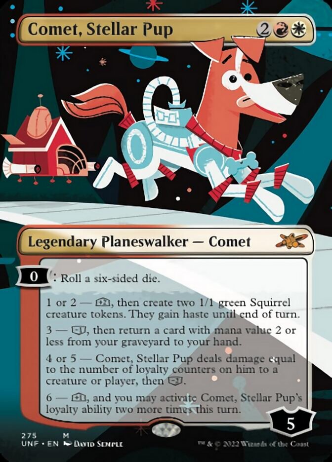 Comet, Stellar Pup (Borderless) [Unfinity] | Rook's Games and More