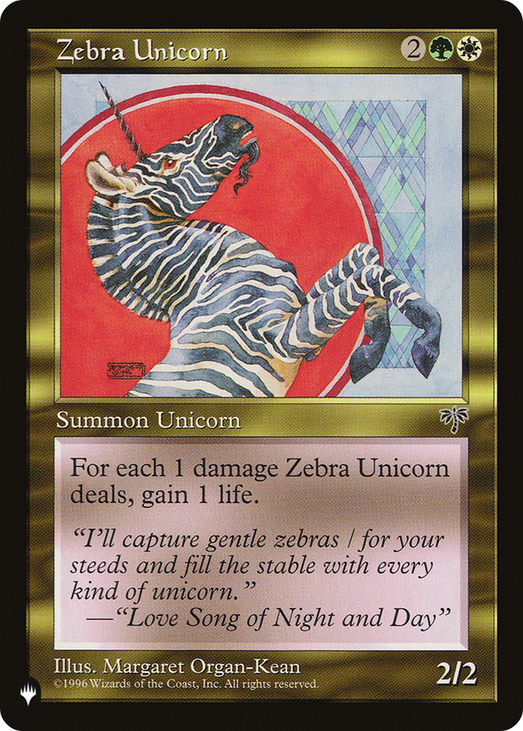 Zebra Unicorn [The List] | Rook's Games and More