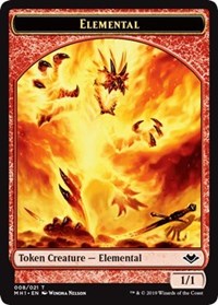 Elemental (008) // Elephant (012) Double-Sided Token [Modern Horizons Tokens] | Rook's Games and More