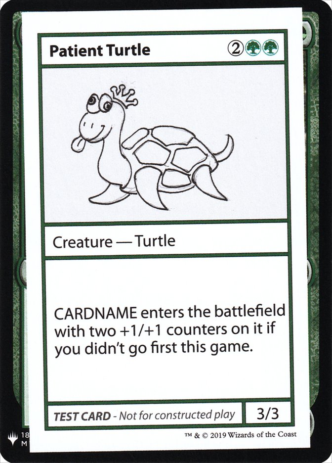 Patient Turtle [Mystery Booster Playtest Cards] | Rook's Games and More