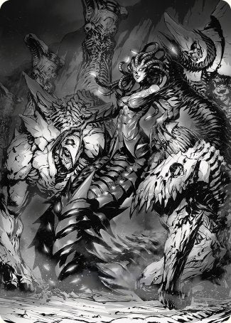 Vraska, Betrayal's Sting Art Card [Phyrexia: All Will Be One Art Series] | Rook's Games and More