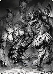 Vraska, Betrayal's Sting Art Card [Phyrexia: All Will Be One Art Series]