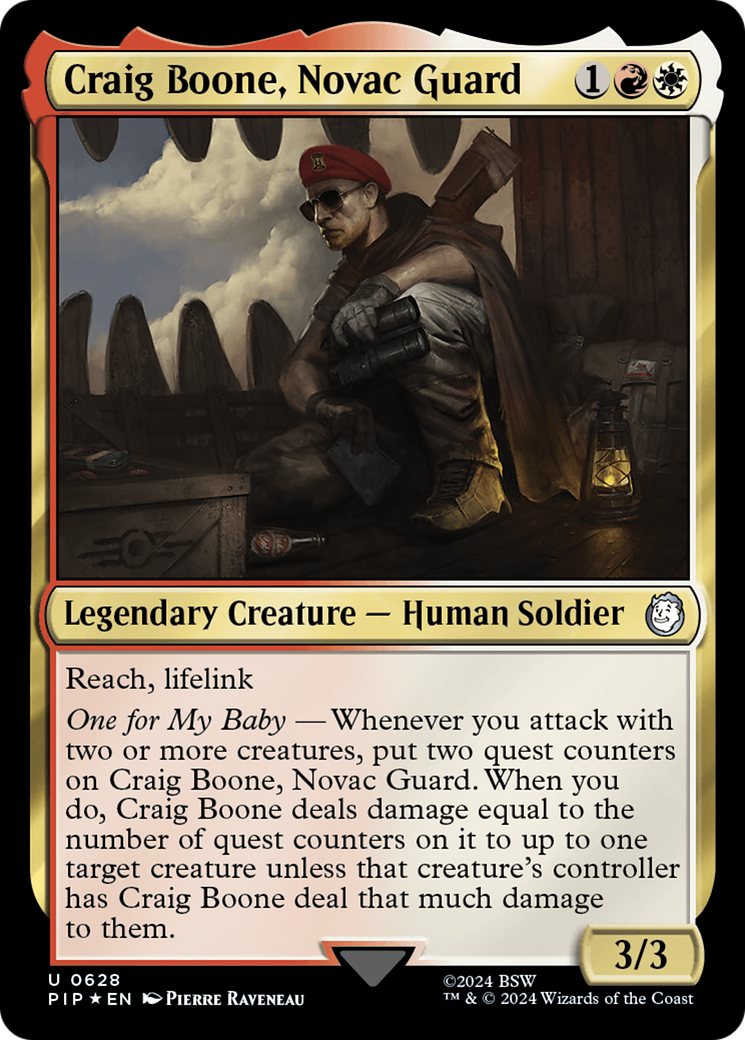 Craig Boone, Novac Guard (Surge Foil) [Fallout] | Rook's Games and More