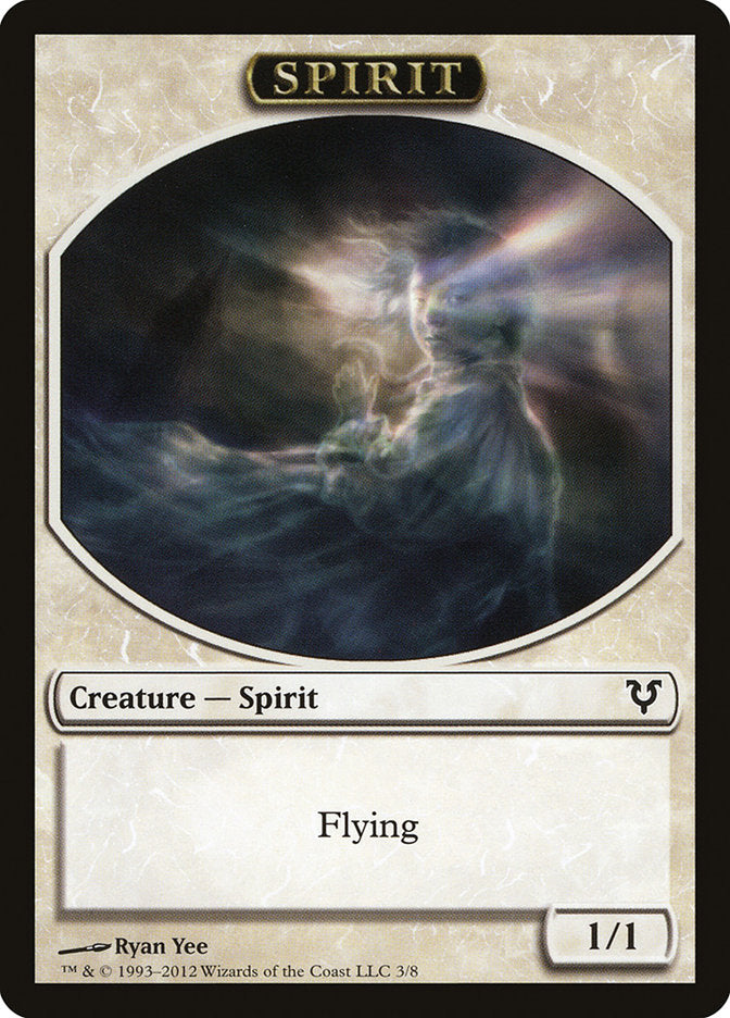 Spirit Token (3/8) [Avacyn Restored Tokens] | Rook's Games and More