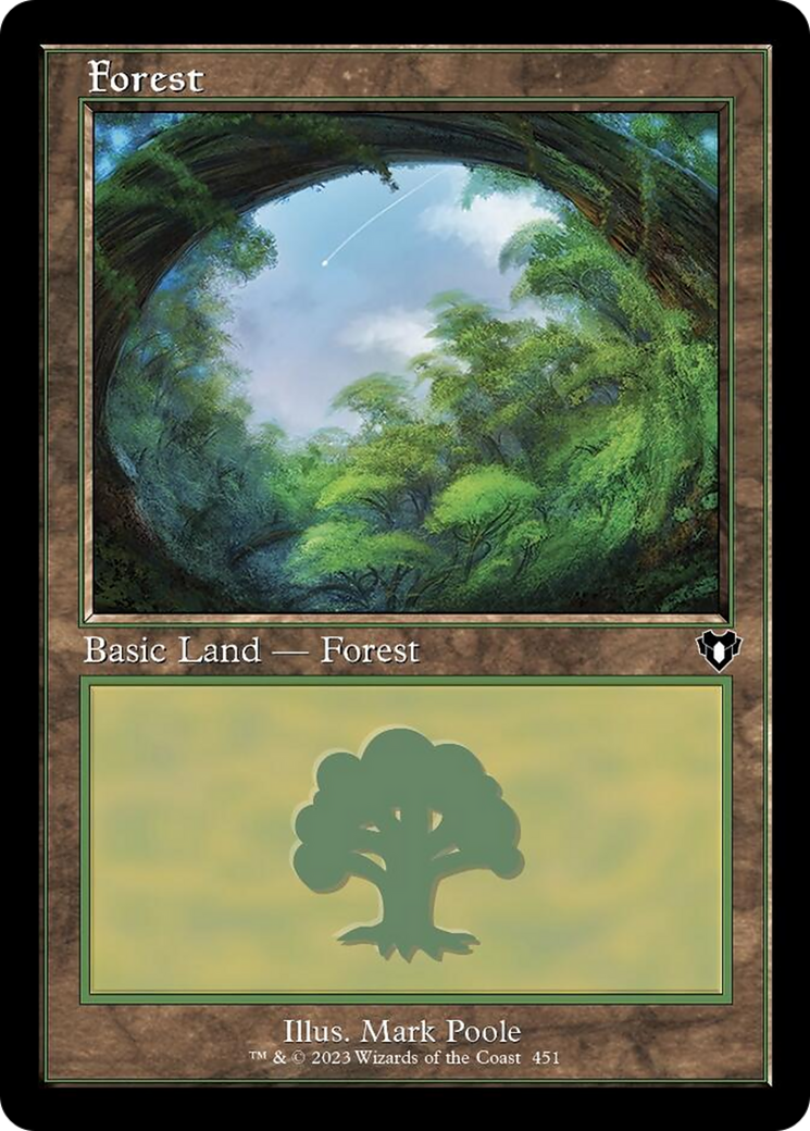 Forest (451) (Retro) [Commander Masters] | Rook's Games and More