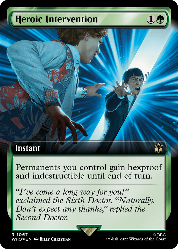 Heroic Intervention (Extended Art) (Surge Foil) [Doctor Who] | Rook's Games and More