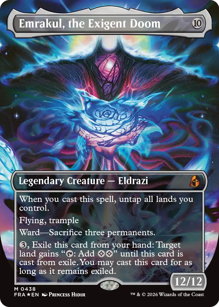 Emrakul, the Exigent Doom (Borderless) [Reality Fracture] | Rook's Games and More