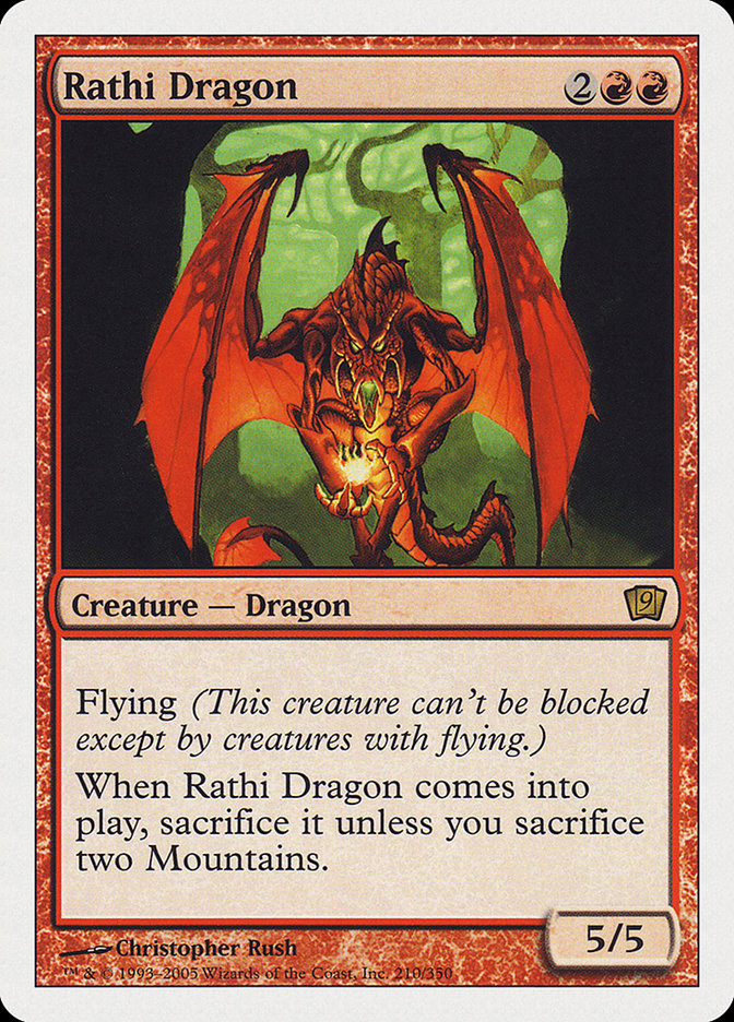 Rathi Dragon (9th Edition) [Oversize Cards] | Rook's Games and More