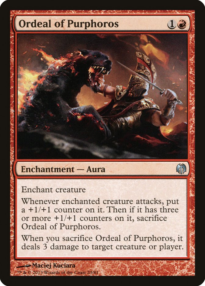 Ordeal of Purphoros [Duel Decks: Heroes vs. Monsters] | Rook's Games and More