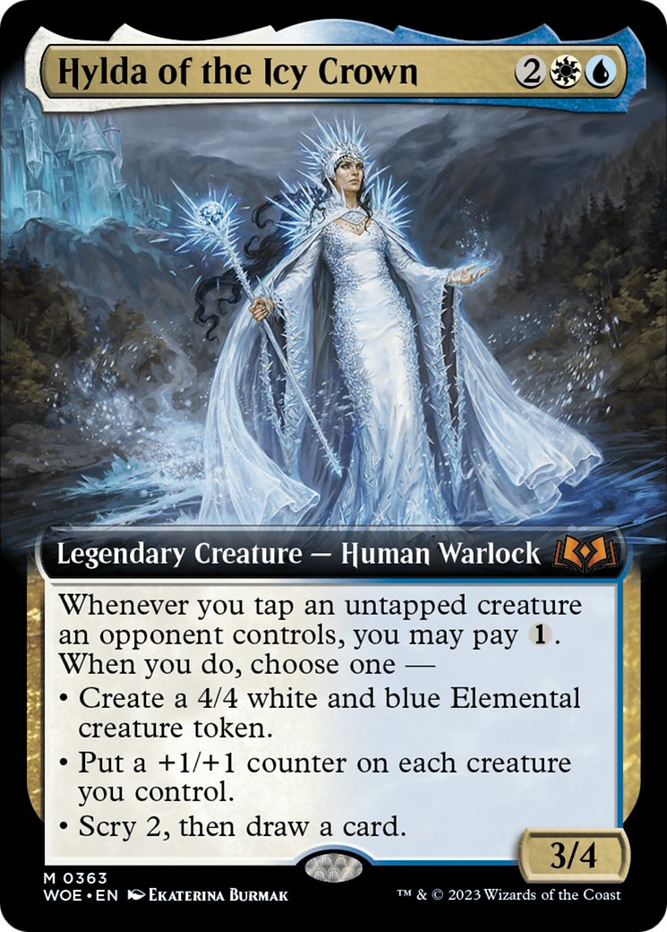 Hylda of the Icy Crown (Extended Art) [Wilds of Eldraine] | Rook's Games and More