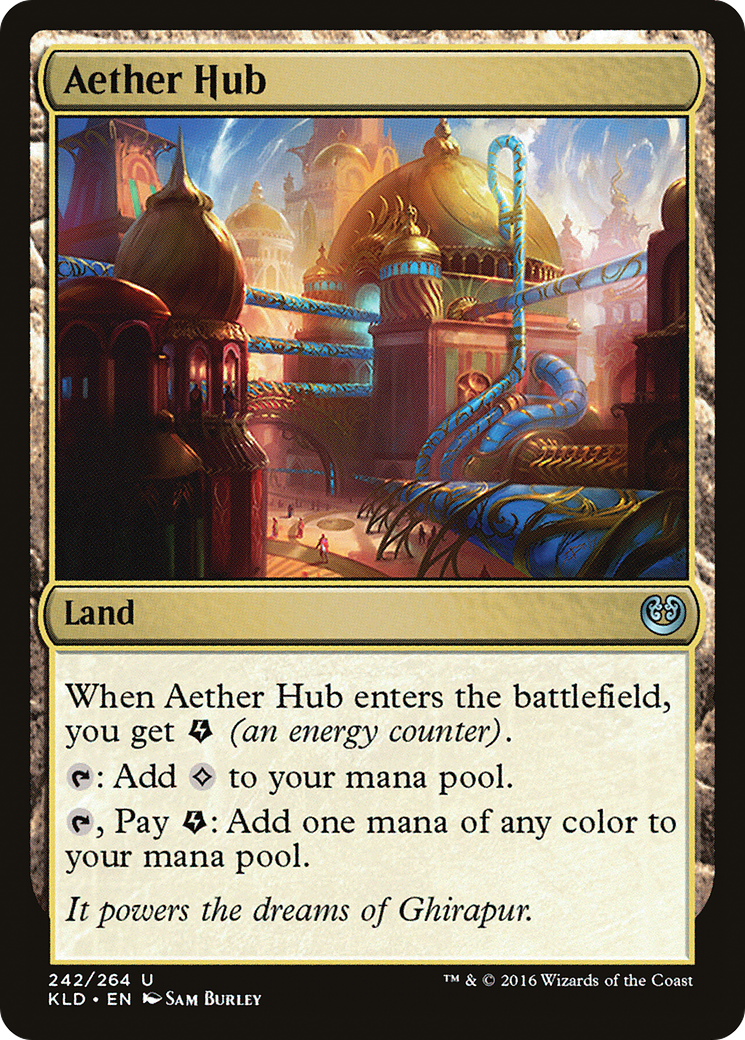 Aether Hub (Ripple Foil) [Modern Horizons 3 Commander] | Rook's Games and More