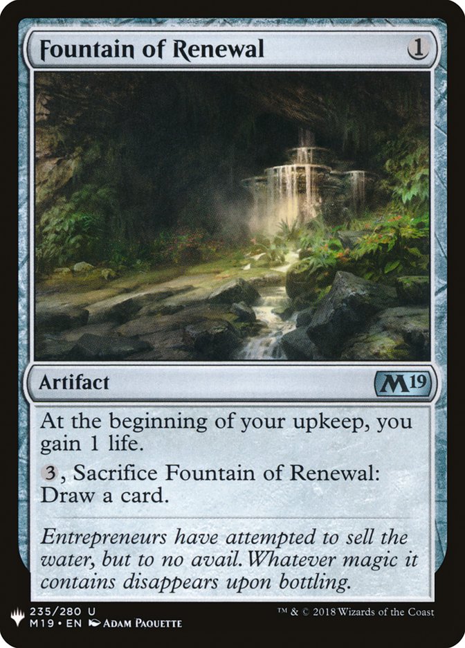 Fountain of Renewal [Mystery Booster] | Rook's Games and More