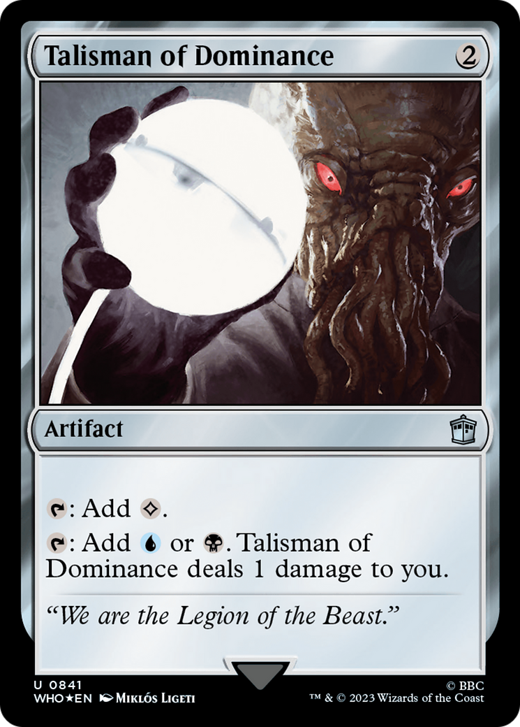 Talisman of Dominance (Surge Foil) [Doctor Who] | Rook's Games and More