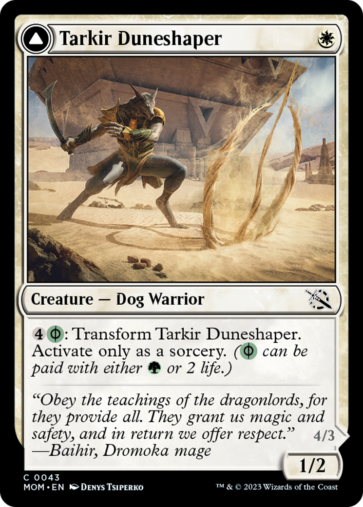 Tarkir Duneshaper // Burnished Dunestomper [March of the Machine] | Rook's Games and More