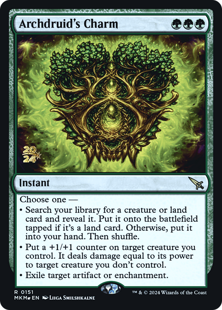 Archdruid's Charm [Murders at Karlov Manor Prerelease Promos] | Rook's Games and More