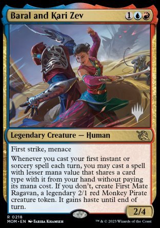 Baral and Kari Zev (Promo Pack) [March of the Machine Promos] | Rook's Games and More