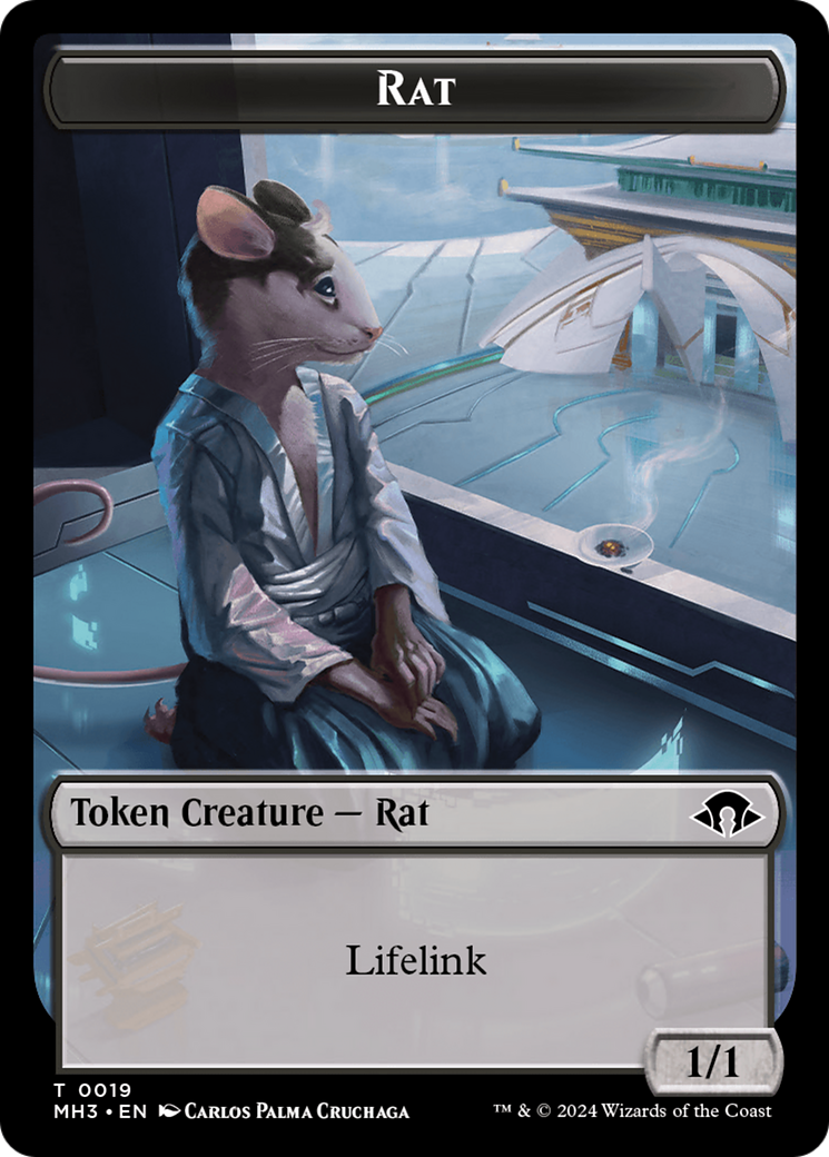 Eldrazi Spawn // Rat Double-Sided Token [Modern Horizons 3 Tokens] | Rook's Games and More