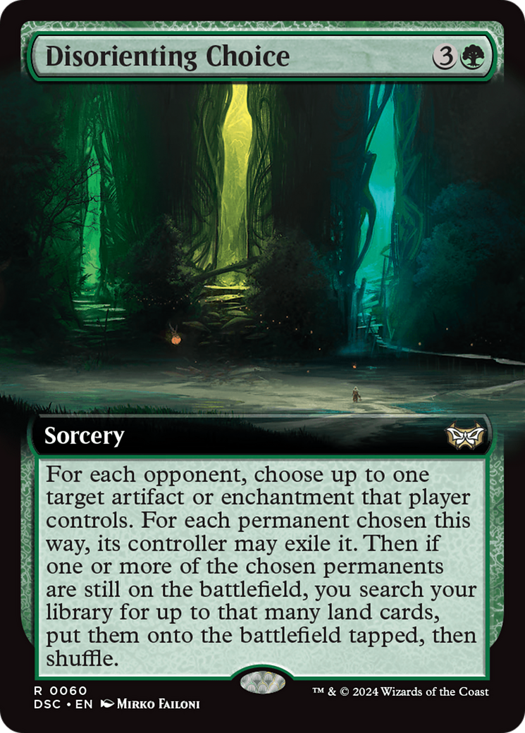 Disorienting Choice (Extended Art) [Duskmourn: House of Horror Commander] | Rook's Games and More
