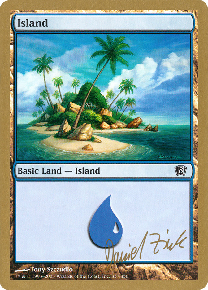 Island (dz337) (Daniel Zink) [World Championship Decks 2003] | Rook's Games and More