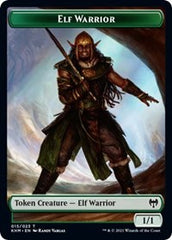 Elf Warrior // Icy Manalith Double-Sided Token [Kaldheim Tokens] | Rook's Games and More