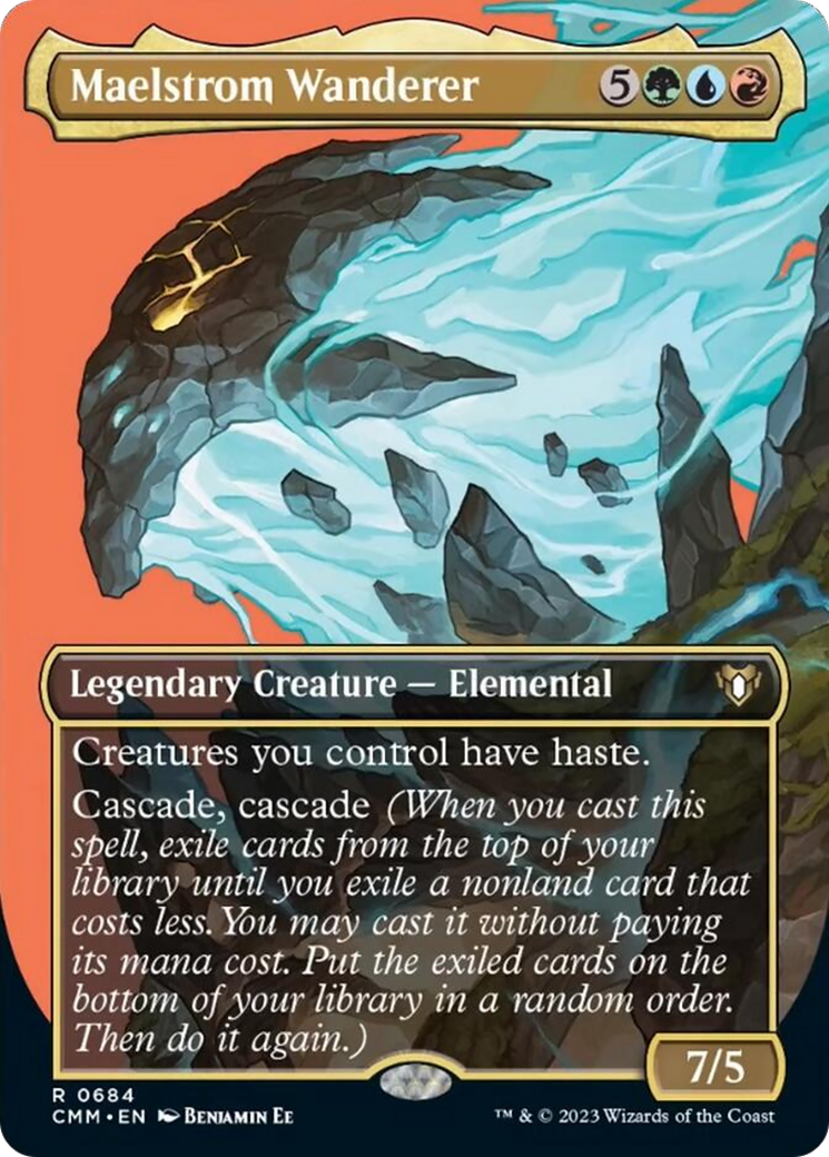 Maelstrom Wanderer (Borderless Profile) [Commander Masters] | Rook's Games and More