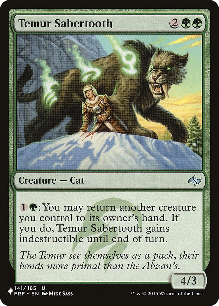 Temur Sabertooth [The List] | Rook's Games and More